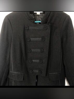 𝅺kenar black suit jacket, size M